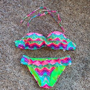 2piece swim wear, top M, bottom S